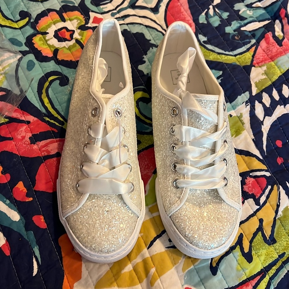 David’s bridal glitter shoes size